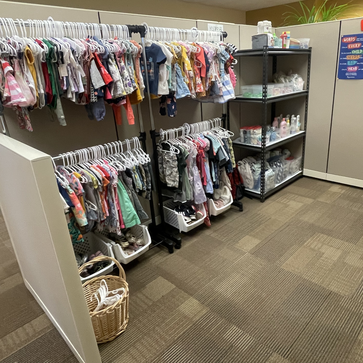Photo of items available in Resource Pantry